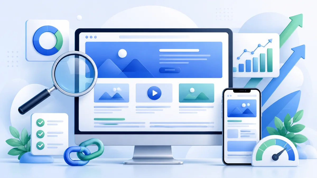 on page seo website optimization concept no text