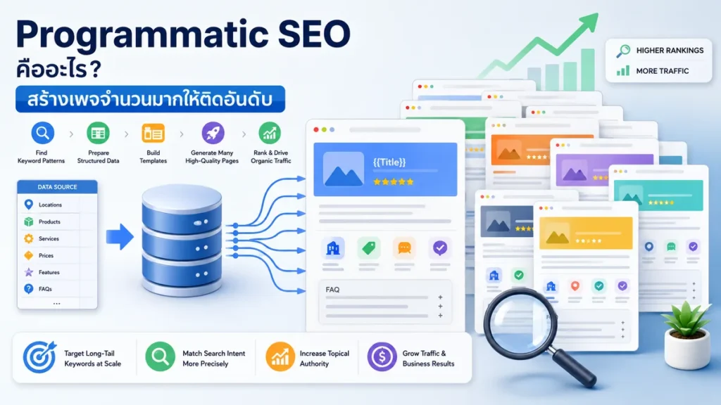 Programmatic SEO คืออะไร สร้างเพจจำนวนมากให้ติดอันดับ